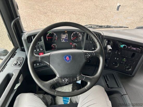 Flatbed truck with tarp SCANIA P 250 4X2, EDSCHA-VERDECK, VOLL-LUFT, E6, JUMBO