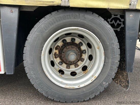 Flatbed truck with tarp SCANIA P 250 4X2, EDSCHA-VERDECK, VOLL-LUFT, E6, JUMBO