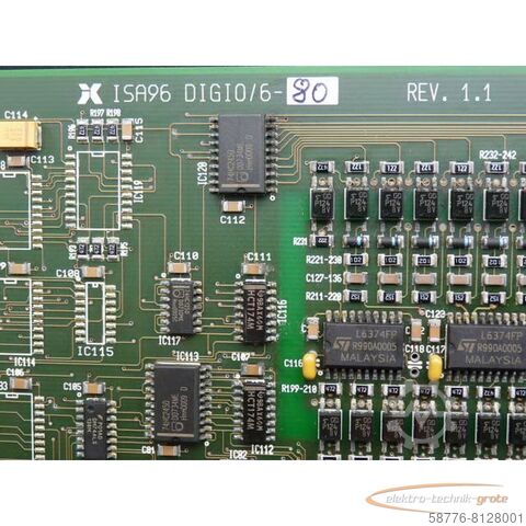 Komponente  ISA96 DIGIO/6 digitale Ein / Ausgabebaugruppe