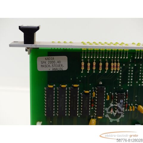 Component  Kadia SPK 2000.40 EAU0100022 uer. + Analog SN 47299ETG