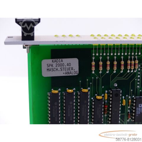 Component  Kadia SPK 2000.40 EAU0100022 uer. + Analog SN 47300ETG