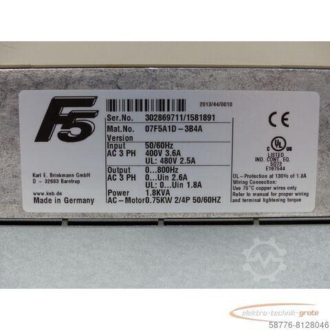 Component KEB 07F5A1D - 3B4A Frequenzumrichter