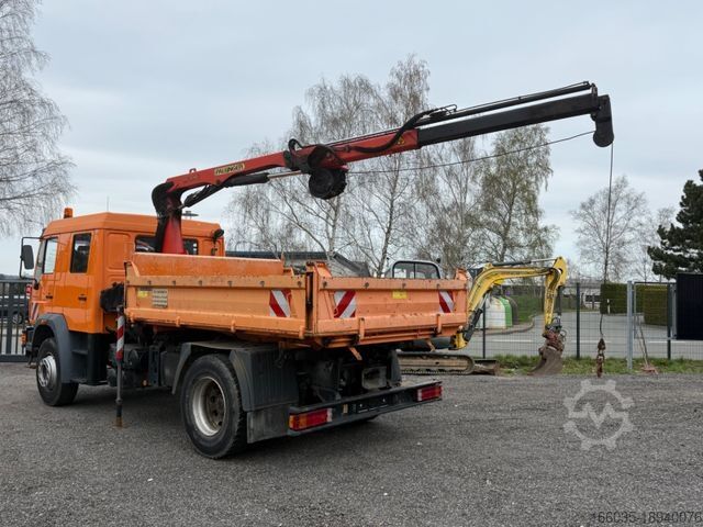 Kipper LKW MAN LE18.280 Doka/7Sitze/Automatik/Kipper/Kran/Winde