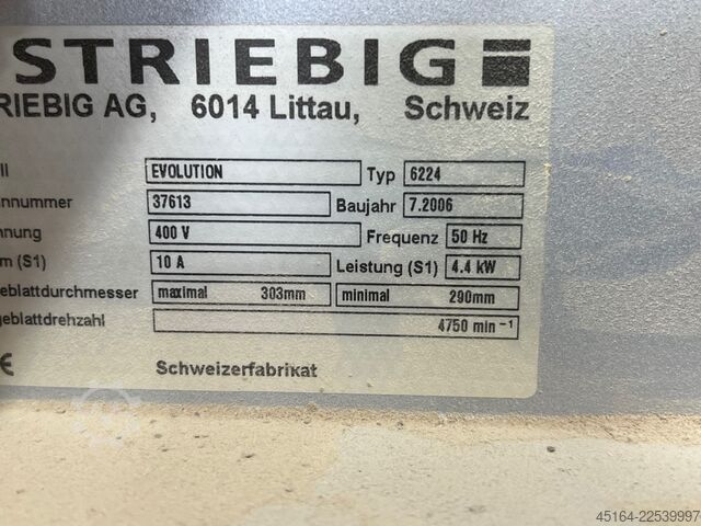 Stehende Plattensäge Striebig Evolution 6224