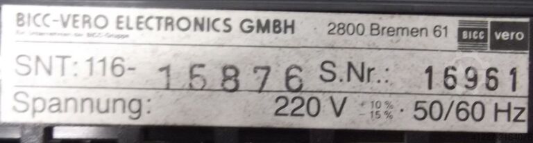 Power pack 5 V/10 A BICC vero PK 50 Monovolt