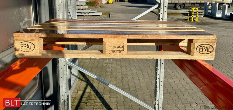 Schwerlastregal ca. 14 lfm. Palettenregale H: 500cm Fachlast: 4500 kg , 60 Palettenplätze