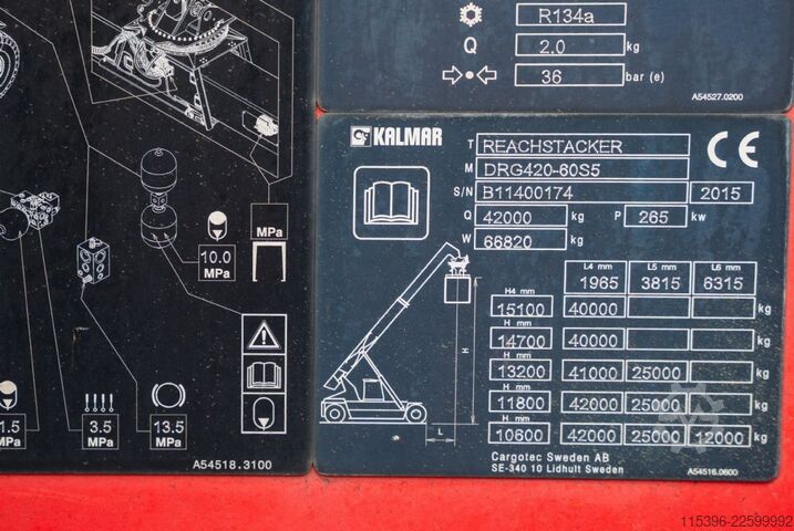 Vollcontainer Reachstacker Kalmar DRG420-60S5