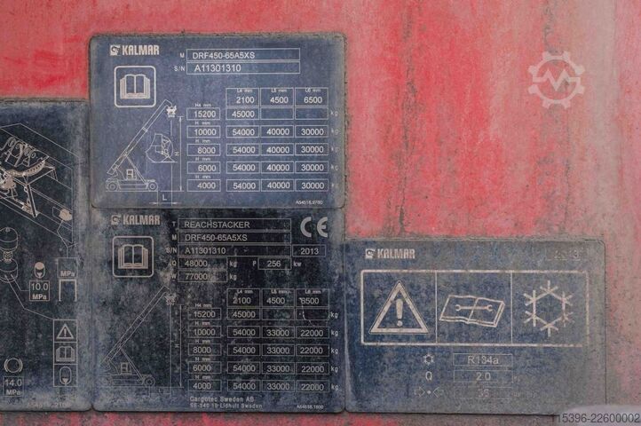 Vollcontainer Reachstacker Kalmar DRF450-65A5XS