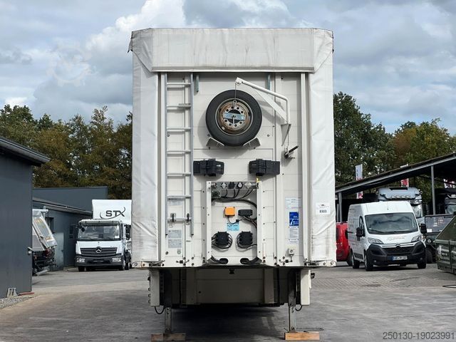 Tieflader-Sattelauflieger MEUSBURGER MPG-3 Tieflader Plane Lenk/Liftachse Hydr. Rampe