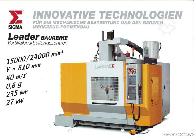 Vertical machining center SIGMA Leader 5