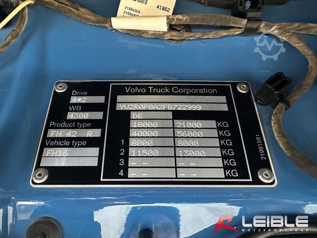 Three-sided tipper truck VOLVO FH 16-750*Globe*Komplettzug*Retarder*1a Zustand