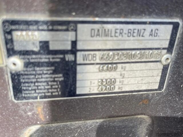 Open body Mercedes-Benz 711 D open truck. 5.10 m long cargo, 3 seats. V...