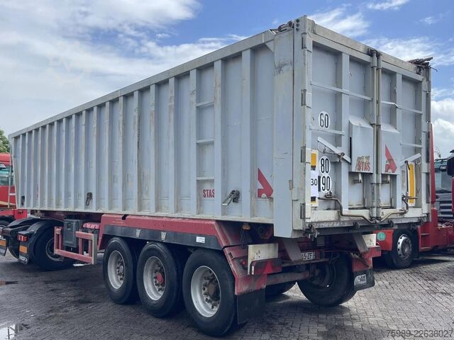 Kipper Stas Volume  40m3 3 axels spring, Alu