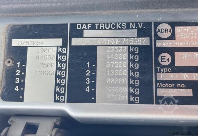 Standard tractor DAF XF 105.510 RETARDER, PARK CLIMA, FRIGO, EURO 4