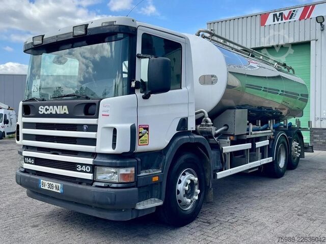 Tankwagen Scania G 114 - 340  FOOD TANK RETARDER,  HYDRAULIC, PTO