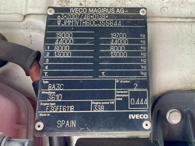 Standard tractor Iveco Stralis 460 494599 km!! RETARDER, ACC, PARK AIR...