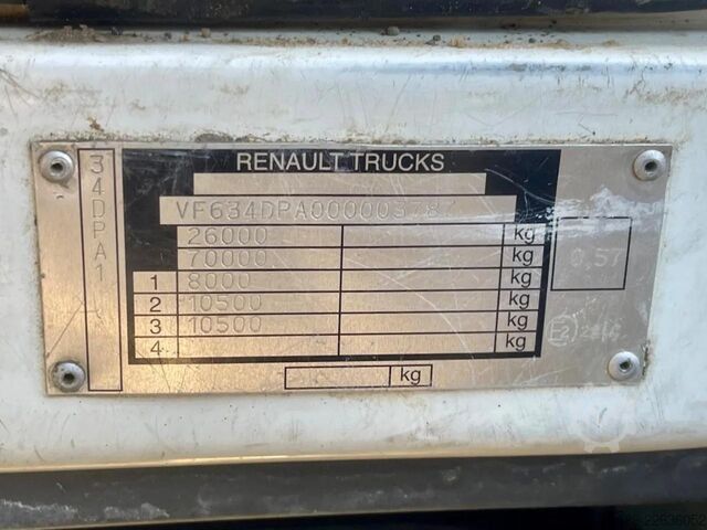 Tipper Renault Premium 320 6x4  PTO,  SPRING SUSPENSION, STEEL...