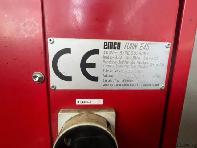 CNC turning center EMCO Emcoturn E45