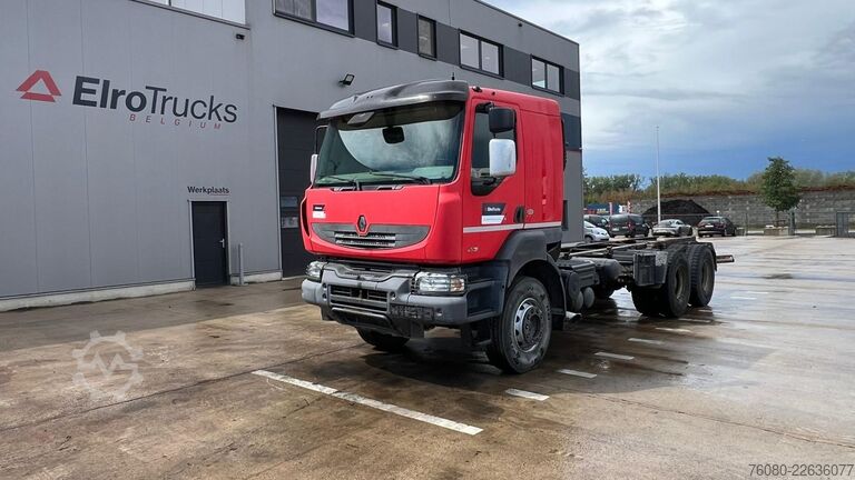 Fahrgestell mit Fahrerhaus Renault Kerax 450 DXI (BOITE MANUELLE / LAMES / GRAND P...
