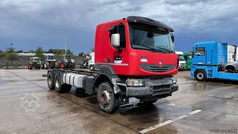 Fahrgestell mit Fahrerhaus Renault Kerax 450 DXI (BOITE MANUELLE / LAMES / GRAND P...