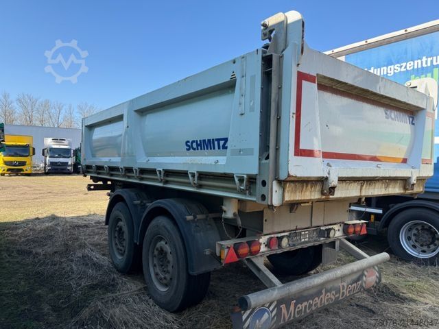 Three-way tipper trailer SCHMITZ CARGOBULL ZKI 18-4.9 Tandem 3-Seiten Kip Stahl  Alu Felgen