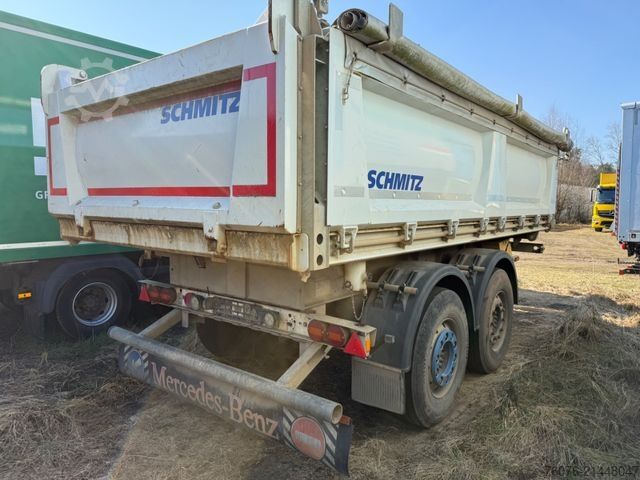 Three-way tipper trailer SCHMITZ CARGOBULL ZKI 18-4.9 Tandem 3-Seiten Kip Stahl  Alu Felgen