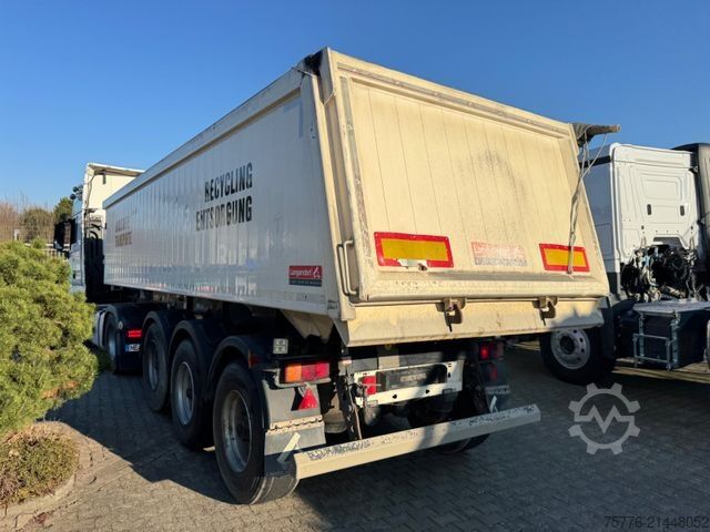 Tipper semitrailer LANGENDORF SKA 24/30  ALU Mulden Kipper  26m³  Liftachse