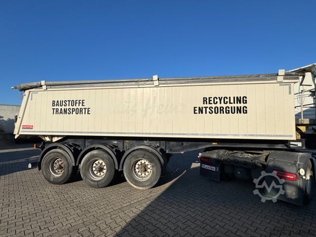 Tipper semitrailer LANGENDORF SKA 24/30  ALU Mulden Kipper  26m³  Liftachse