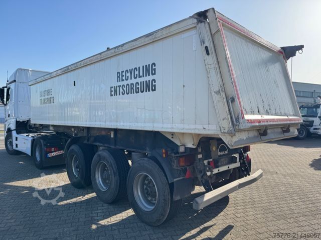 Tipper semitrailer LANGENDORF SKA 24/31  ALU Mulden Kipper  26m³  Liftachse