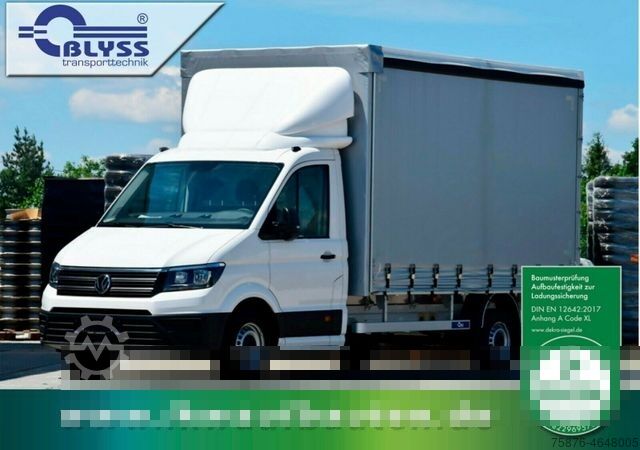 Curtain sider van VOLKSWAGEN Crafter 177 PS Planenaufbau 430x220x220 cm.