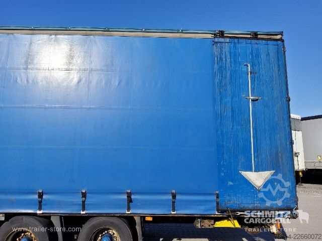 Auflieger mit Pritsche & Plane Krone Curtainsider Mega
