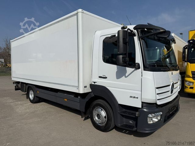Box van MERCEDES-BENZ ATEGO 824 L Koffer 6,1 m LBW 1.5 to.*KLIMA+AHK