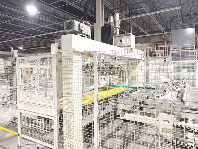 CNC Flexible through-feed DRILLING LINE MORBIDELLI + MAHROS (SCM Group) Author 912 + Runner