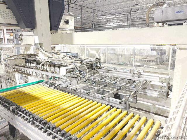 CNC Flexible through-feed DRILLING LINE MORBIDELLI + MAHROS (SCM Group) Author 912 + Runner