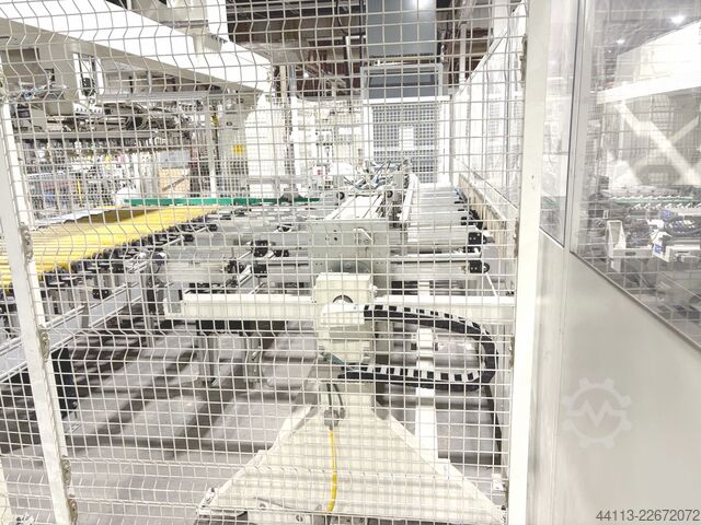 CNC Flexible through-feed DRILLING LINE MORBIDELLI + MAHROS (SCM Group) Author 912 + Runner