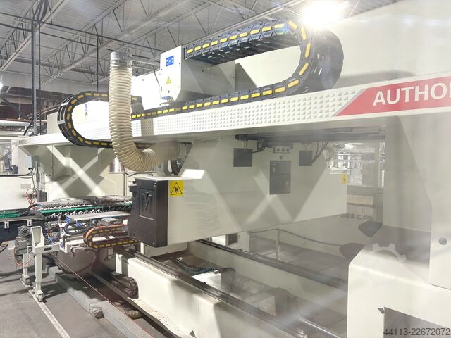 CNC Flexible through-feed DRILLING LINE MORBIDELLI + MAHROS (SCM Group) Author 912 + Runner