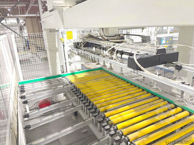 CNC Flexible through-feed DRILLING LINE MORBIDELLI + MAHROS (SCM Group) Author 912 + Runner