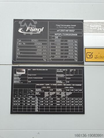 Curtainsider FLIEGL SDS 390 Gardine Standard Ultralight Coil
