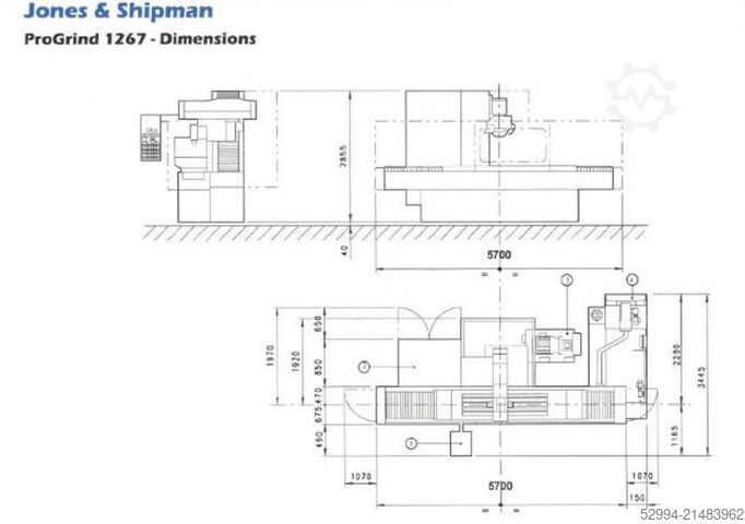 Flachschleifmaschinen mit horizontaler Spindel Jones & Shipman ProGrind 1267 Easy