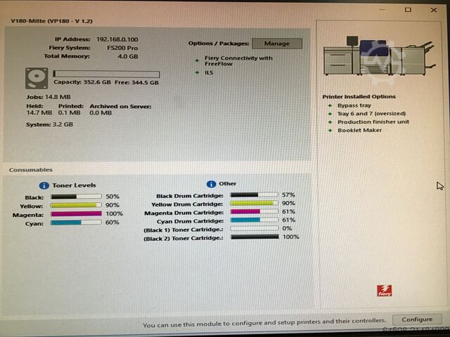 Xerox Versant 180 mit FIERY EX180 XEROX XEROX Versant 180 Press