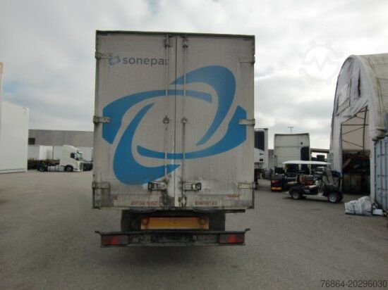 Box semitrailer WEKA 1-ACHS KOFFERAUFLIEGER  GELENKT