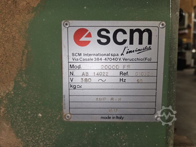Jointer & thickness planer combined SCM 2000 D.FS