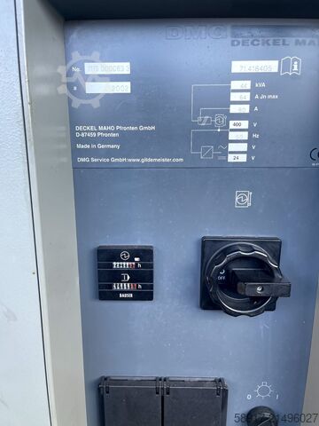 Universal-Bearbeitungszentrum DECKEL MAHO DMC 60hi-dyn 5 axes