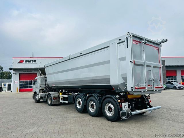 Tipper semitrailer KEMPF SKM 36/3 SR-Membran Stahl Halbrundmulde 50m³