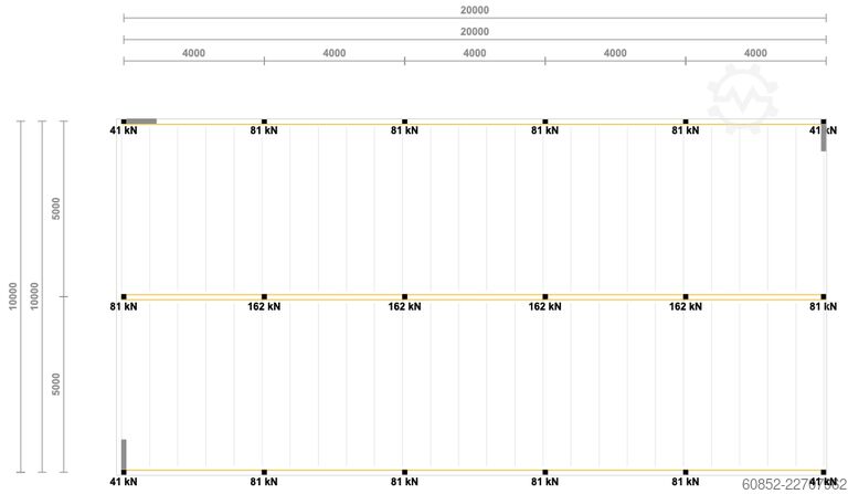 Lagerbühne 10x20m Lagerbühne , Belastung : 500kg/qm Unterkante: 2,5m ,ca. 200qm Systembühne
