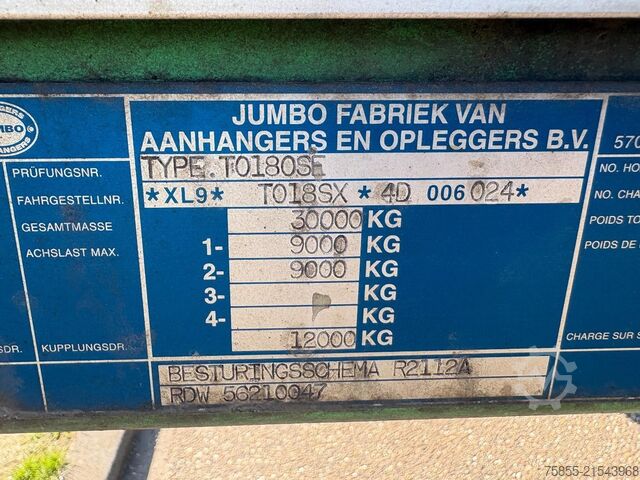 Schiebeplanen Jumbo TO  City / 11.65 M / NEW APK-TÜV / Steeri...