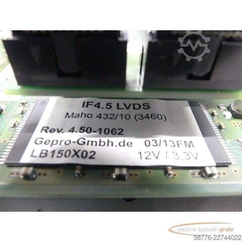 Komponente  TFT Monitor/Bildschirm für Deckel, Philips und Maho 432/10 SN: 153197