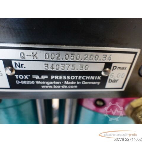 Component  TOX Pressotechnik Kraftpaket Q-K 002.030.200.34 Pneumatikzylinder