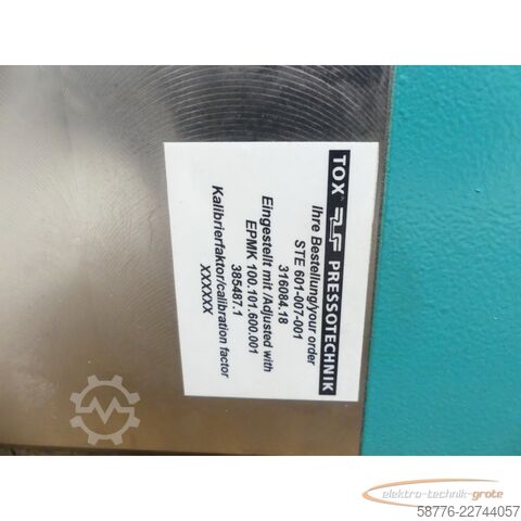 Komponente  Tox Pressotechnik STE 601-007-001 / EPMK 100.101.600.001 Spindelhub