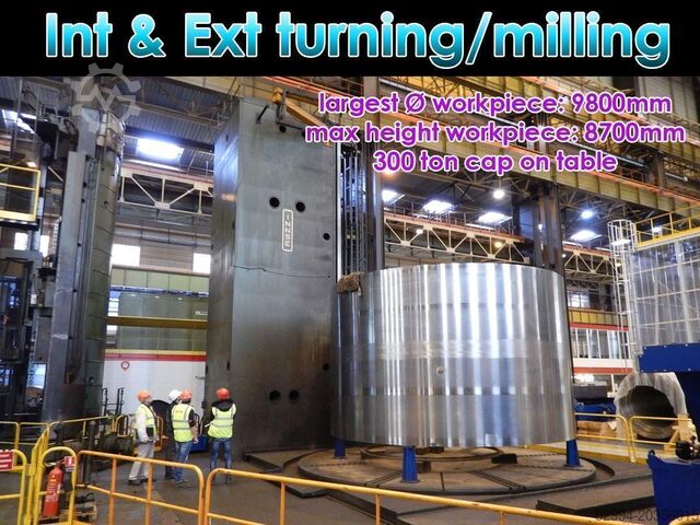 Vertikaldrehmaschinen konventionell & CNC Innse int & ext milling Ø 9800 mm CNC